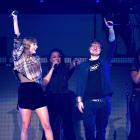 Taylor Swift performs with Ed Sheeran at Poptopia