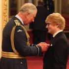 Prince Charles honors Ed Sheeran