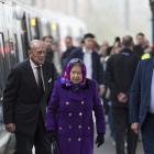 Queen Elizabeth II and Prince Philip travel for the holidays