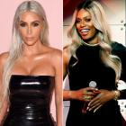 Kim Kardashian and Laverne Cox