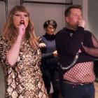 Taylor Swift dances with James Corden