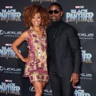 Ryan Michelle Bathe and Sterling K Brown at Black Panther premiere