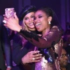 Beyonce and Jennifer Hudson at Clive Davis Party