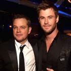 Matt Damon and Chris Hemsworth