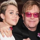 Miley Cyrus and Elton John