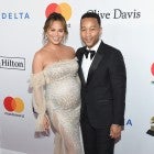 John Legend and Chrissy Teigen Clive Davis Pre-Grammy Party