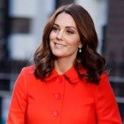 Kate Middleton in London in red coat
