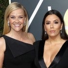 Reese Witherspoon and Eva Longoria at 2018 Golden Globes