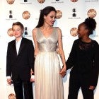 Angelina Jolie and daughters Shiloh Jolie-Pitt and Zahara Jolie-Pitt