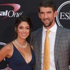 Michael Phelps and Nicole Johnson