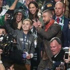 Selfie Kid Ryan McKenna and Justin Timberlake at Super Bowl LII