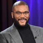 Tyler Perry and Blue Ivy Carter (inset)