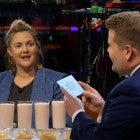 Drew Barrymore and James Corden