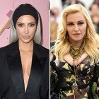 Kim Kardashian and Madonna