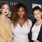 Gigi Hadid, Serena Williams, and Bella Hadid