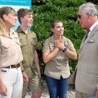 Prince Charles meets the Irwins
