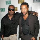 Kanye West and John Legend attend a Kanye West concert held exclusively for American Express card members at the Nokia Theatre August 29, 2006 in New York City.