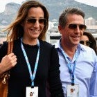 Hugh Grant and New Wife Anna Eberstein at Monaco Grand Prix on May 27.