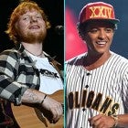 Ed Sheeran, Taylor Swift and Bruno Mars