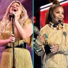 Kelly Clarkson, Demi Lovato, Christina Aguilera, and Janet Jackson at the 2018 BBMAs