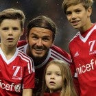 David Beckham and kids