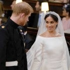 Prince Harry and Meghan Markle at wedding