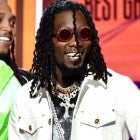 Offset of the Migos with fiancee Cardi B (inset)