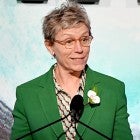 Frances McDormand green pantsuit Crystal and Lucy Awards