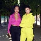 Kylie Jenner and Jordyn Woods Louis Vuitton front row