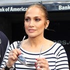 Jennifer Lopez and Alex Rodriguez at softball game