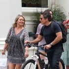 Ben Stiller and Christine Taylor are seen together in public for the first time since their split last year. The former couple had a two hour lunch at a Tribeca restaurant, they both exited and looked to be having a great time together as they were seen laughing before they went separate ways.