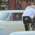 Brad Pitt on the set of 'Once Upon a Time in Hollywood'