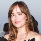 Dakota Johnson in black off-the-shoulder top