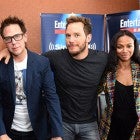 James Gunn, Chris Pratt, Zoe Saldana
