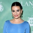 Lea Michele engagement party dress