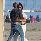 Katie Holmes and Jamie Foxx show PDA in Malibu, California.
