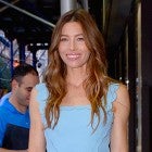 Jessica Biel blue jumpsuit