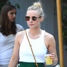 Kristen Bell satin green pant