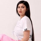 Kylie Jenner Adidas campaign pink pants