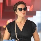 Mandy Moore in black dress