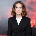 Millie Bobby Brown Off-White Black Dress 1280