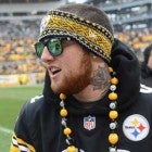 Mac Miller at a Pittsburgh Steelers game