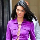 Kendall Jenner purple dress NYFW 1440