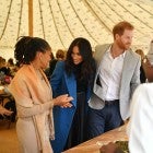 Doria Ragland, Meghan Markle, and Prince Harry