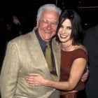 Sandra Bullock and father John Bullock attend the 'Forces of Nature' Westwood Premiere on March 12, 1999 at Mann Village Theatre in Westwood, California.