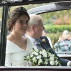 Princess Eugenie arrives to royal wedding