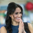 Meghan Markle half-up hairstyle