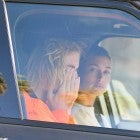 Justin Bieber looks worse for wear as he and Hailey Baldwin drive to their Pastor's house in Beverly Hills. Justin Appears to be crying.