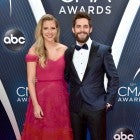 Lauren Akins and Thomas Rhett at cma awards