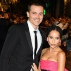 Karl Glusman and Zoe Kravitz